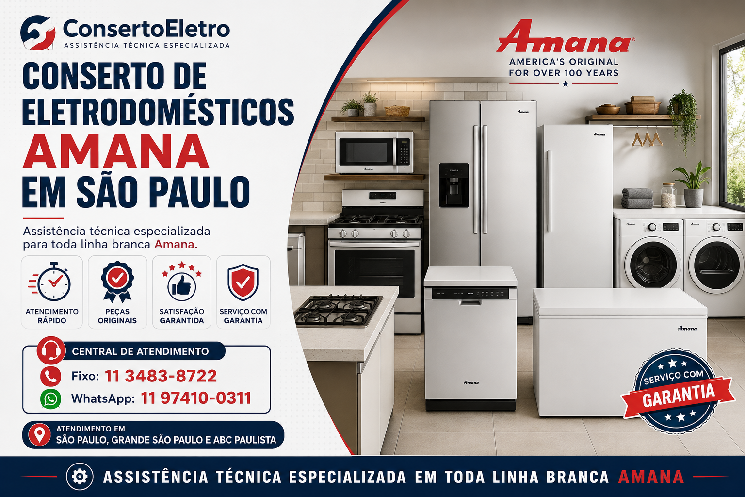 conserto de eletrodomesticos amana em sao paulo