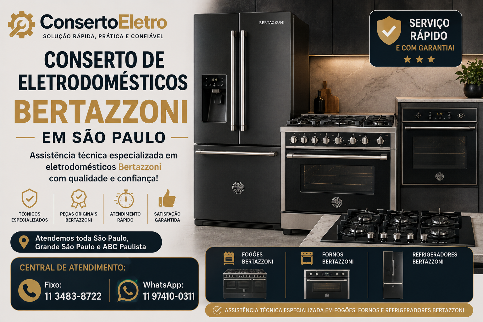 conserto de eletrodomesticos bertazzoni em sao paulo