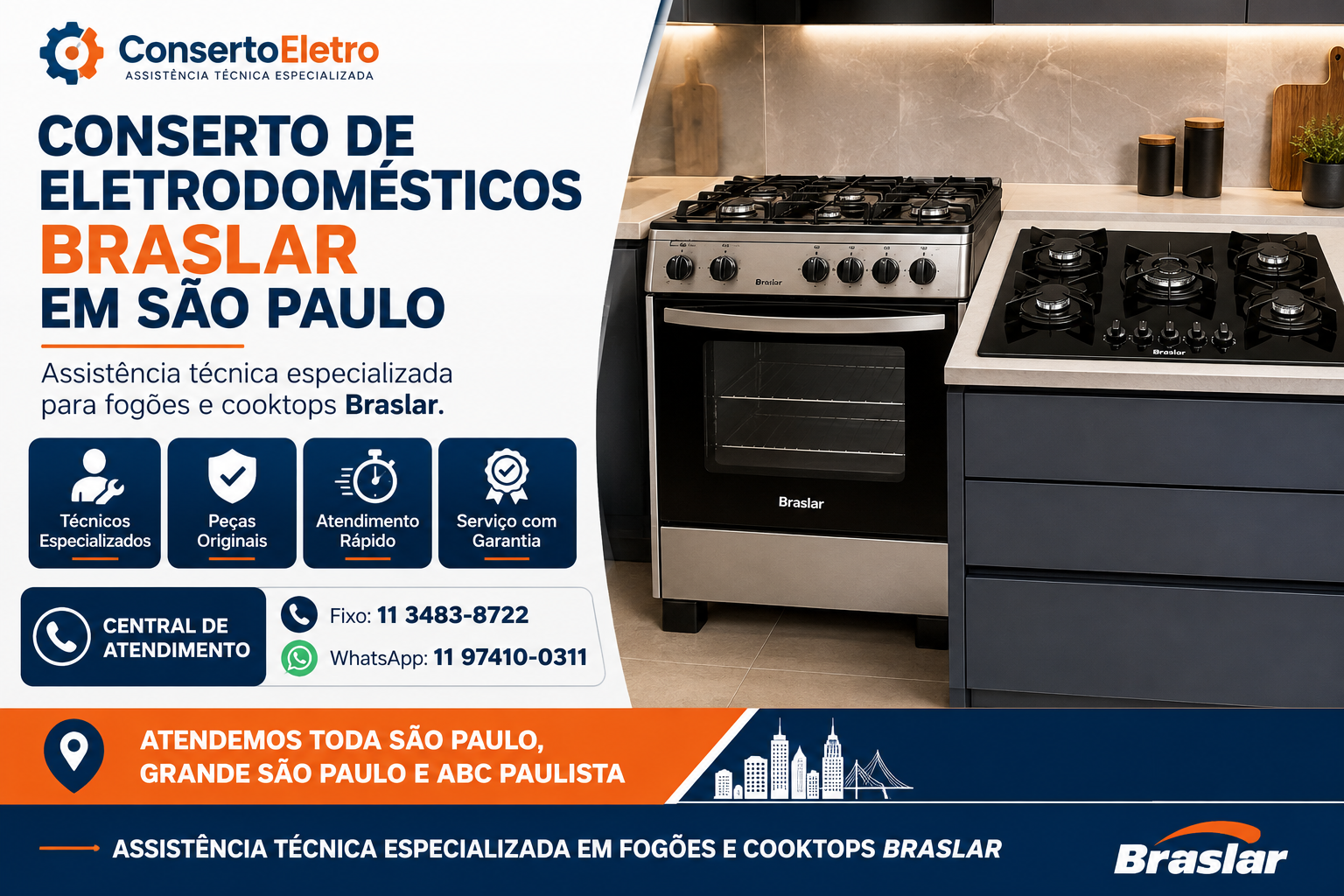 conserto de eletrodomesticos braslar em sao paulo