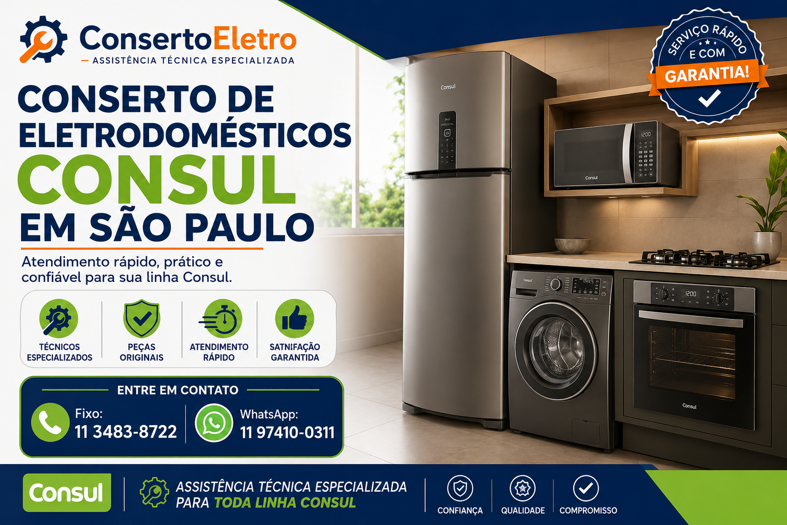 conserto de eletrodomesticos consul em sao paulo