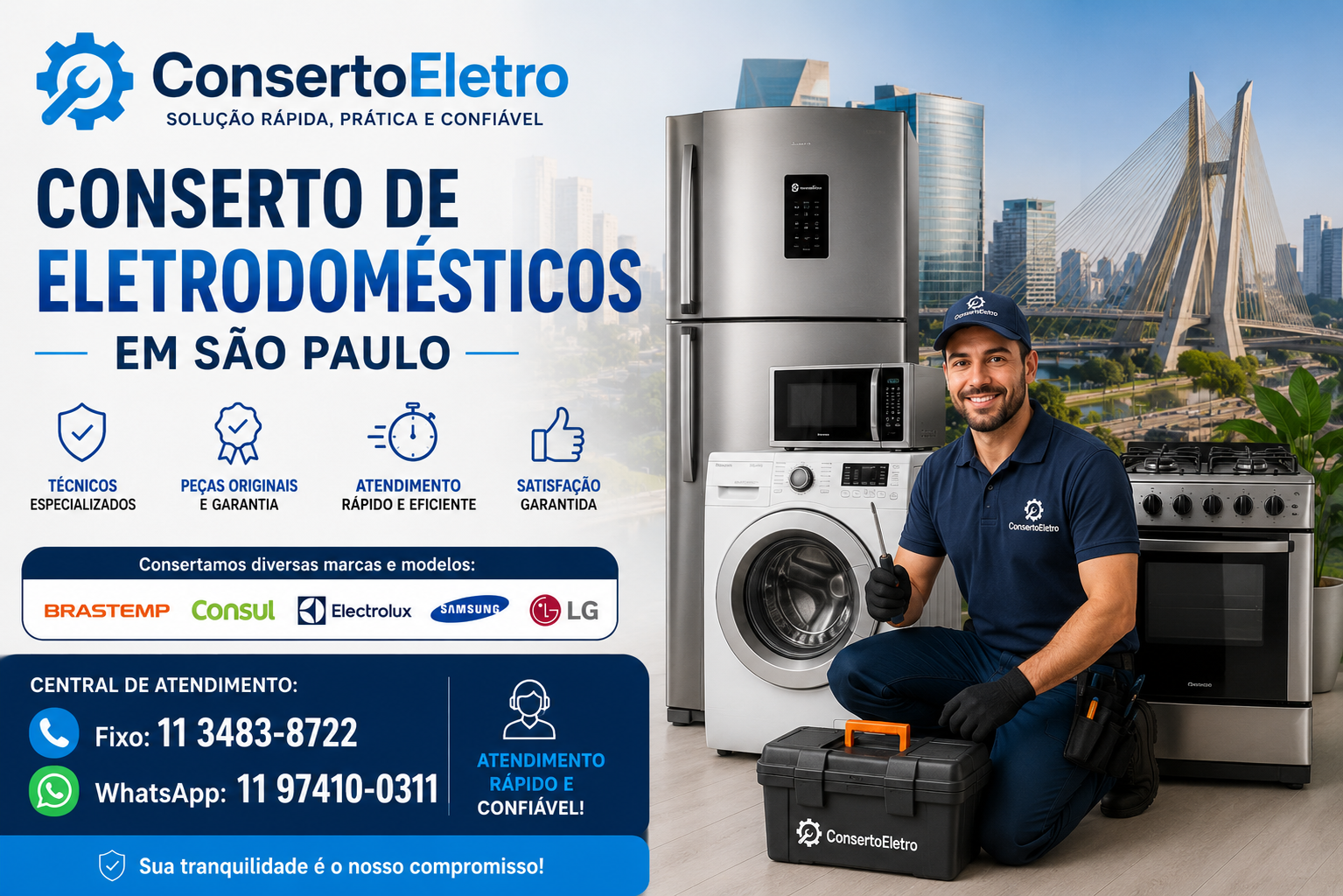 Conserto de Eletrodomésticos em São Paulo