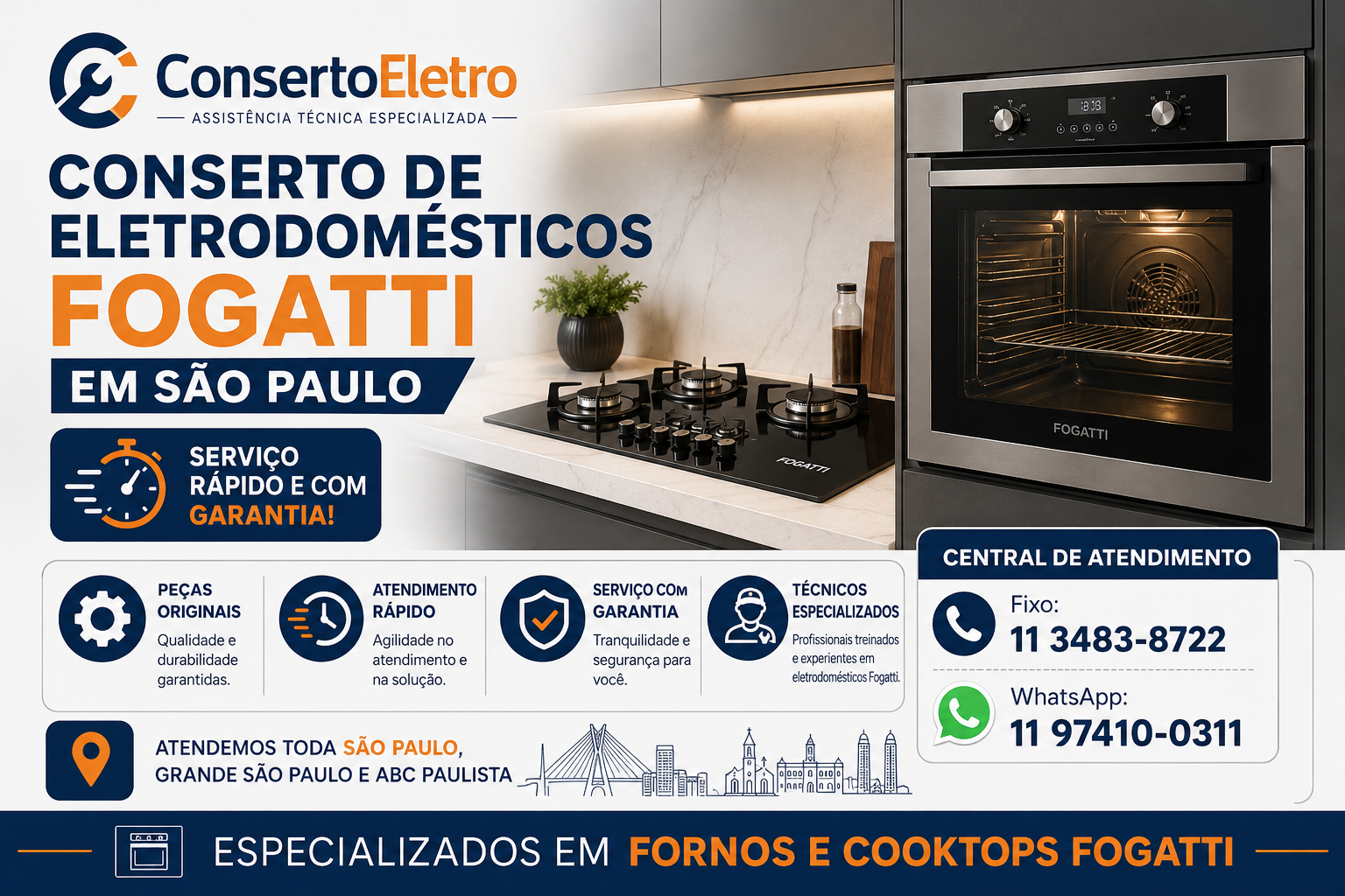 conserto de eletrodomesticos fogatti em sao paulo