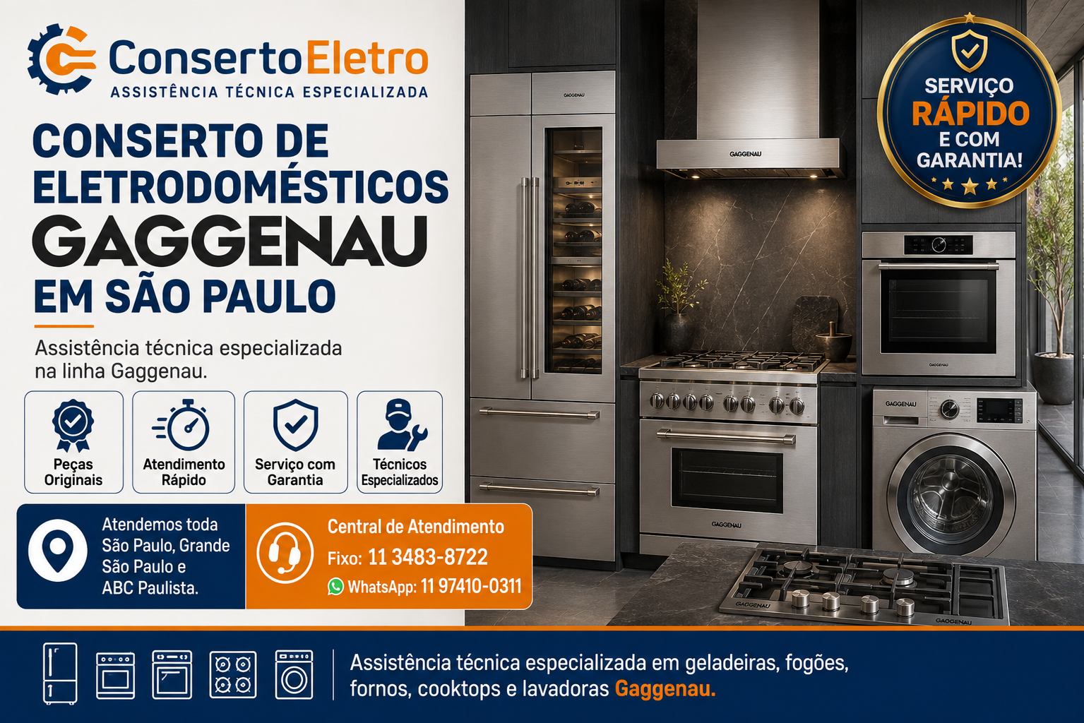 conserto de eletrodomesticos gaggenau em sao paulo