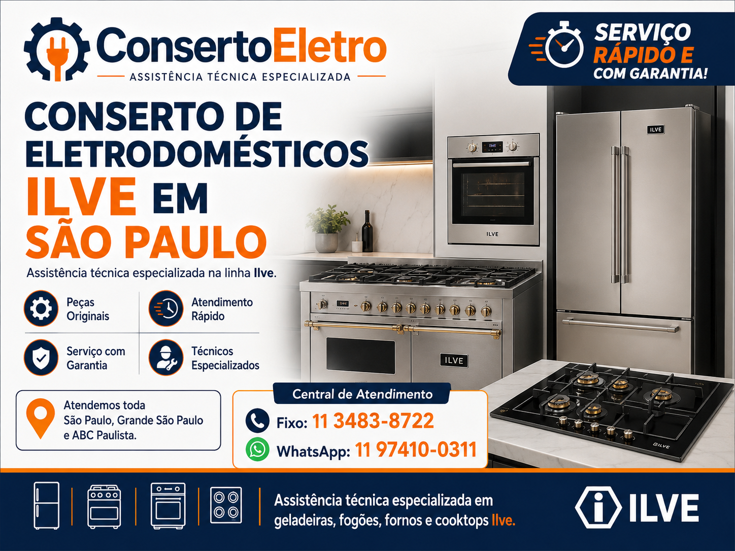 conserto de eletrodomesticos ilve em sao paulo