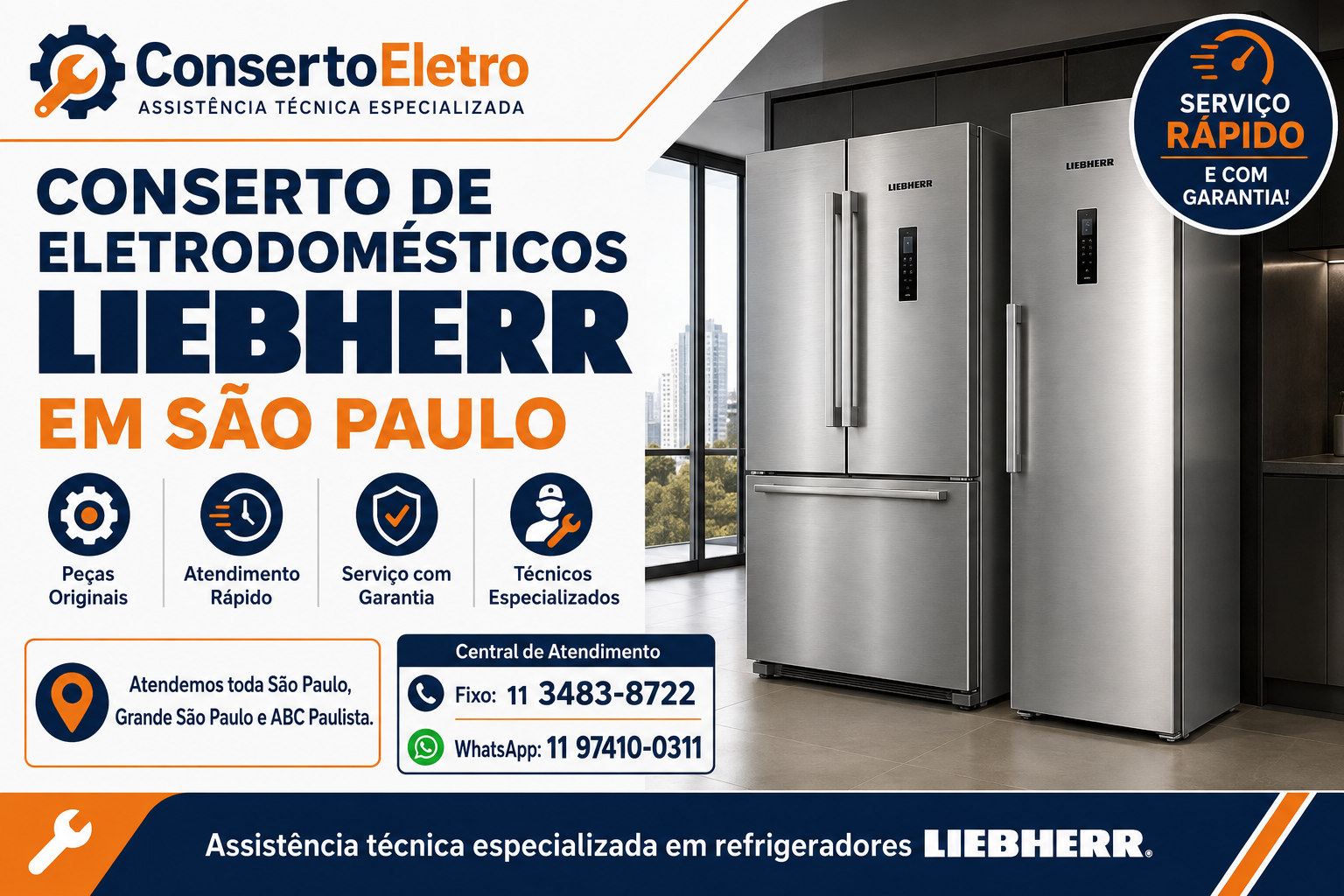 conserto de eletrodomesticos liebherr em sao paulo