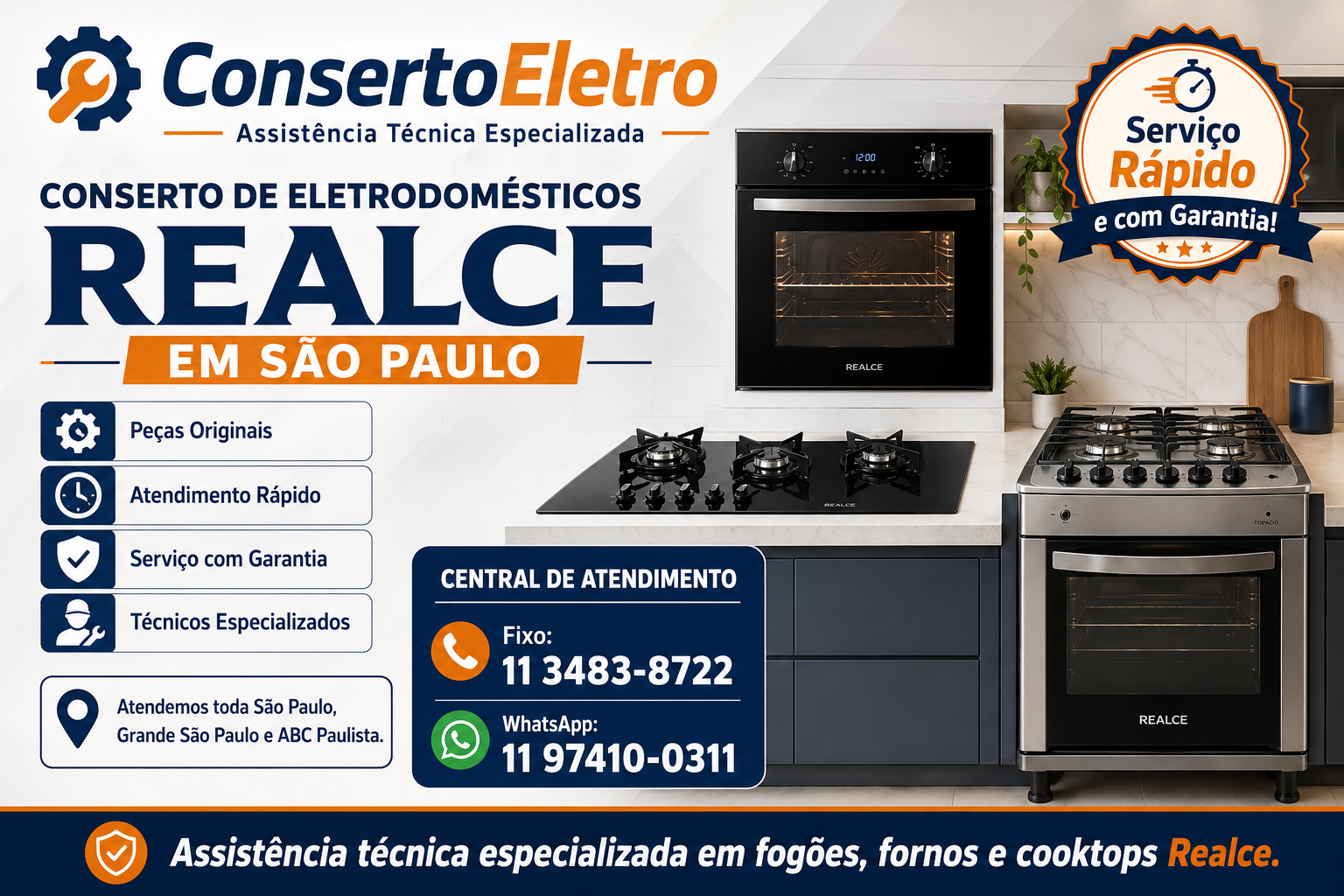 conserto de eletrodomesticos realce em sao paulo