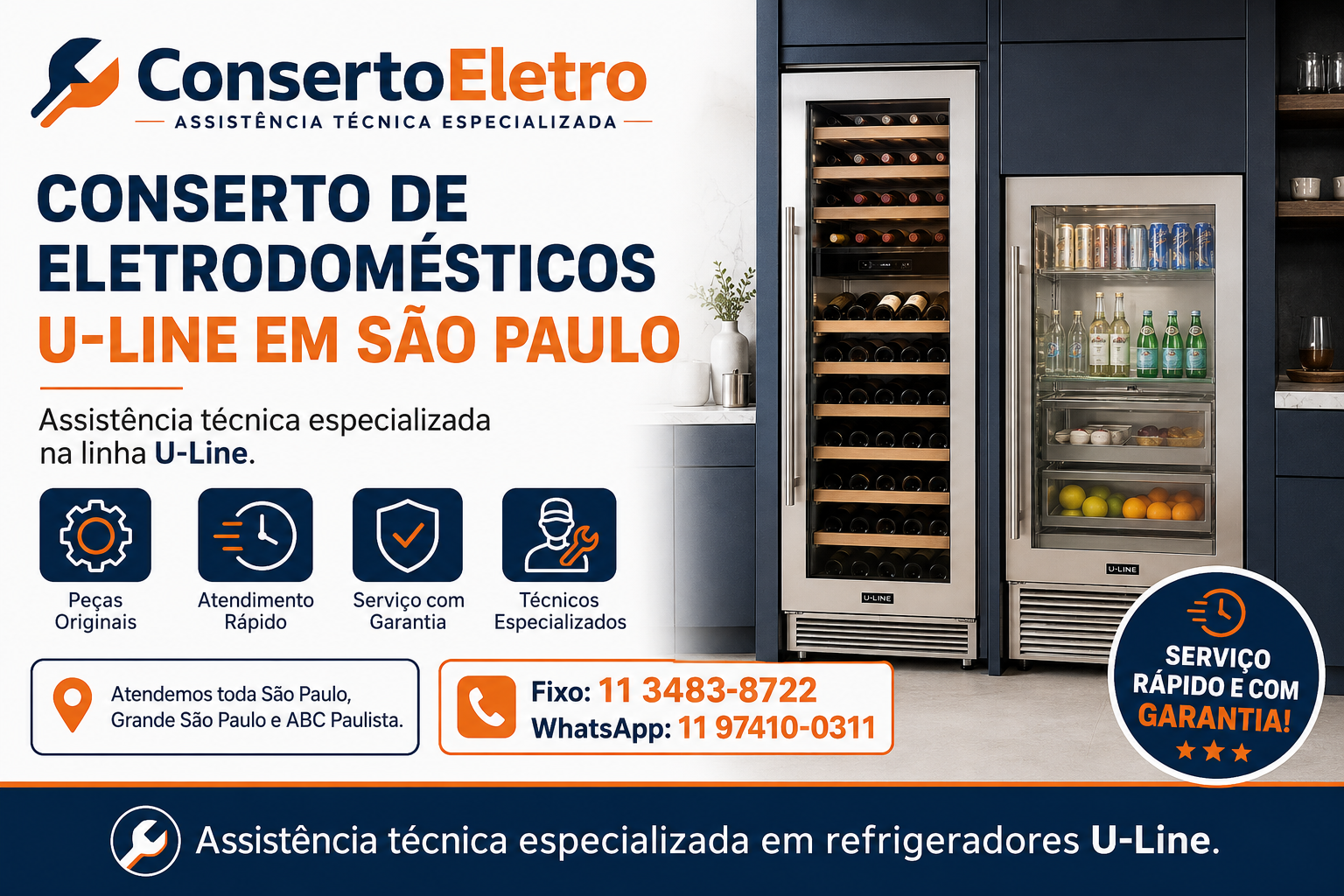 conserto de eletrodomesticos u line em sao paulo