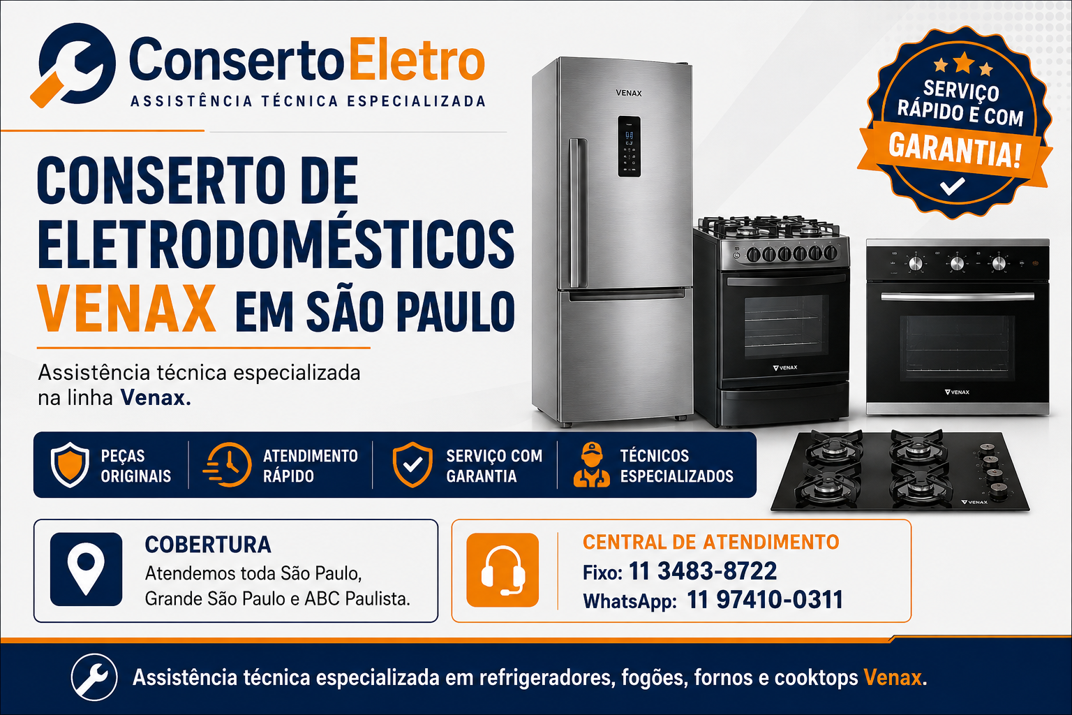 conserto de eletrodomesticos venax em sao paulo