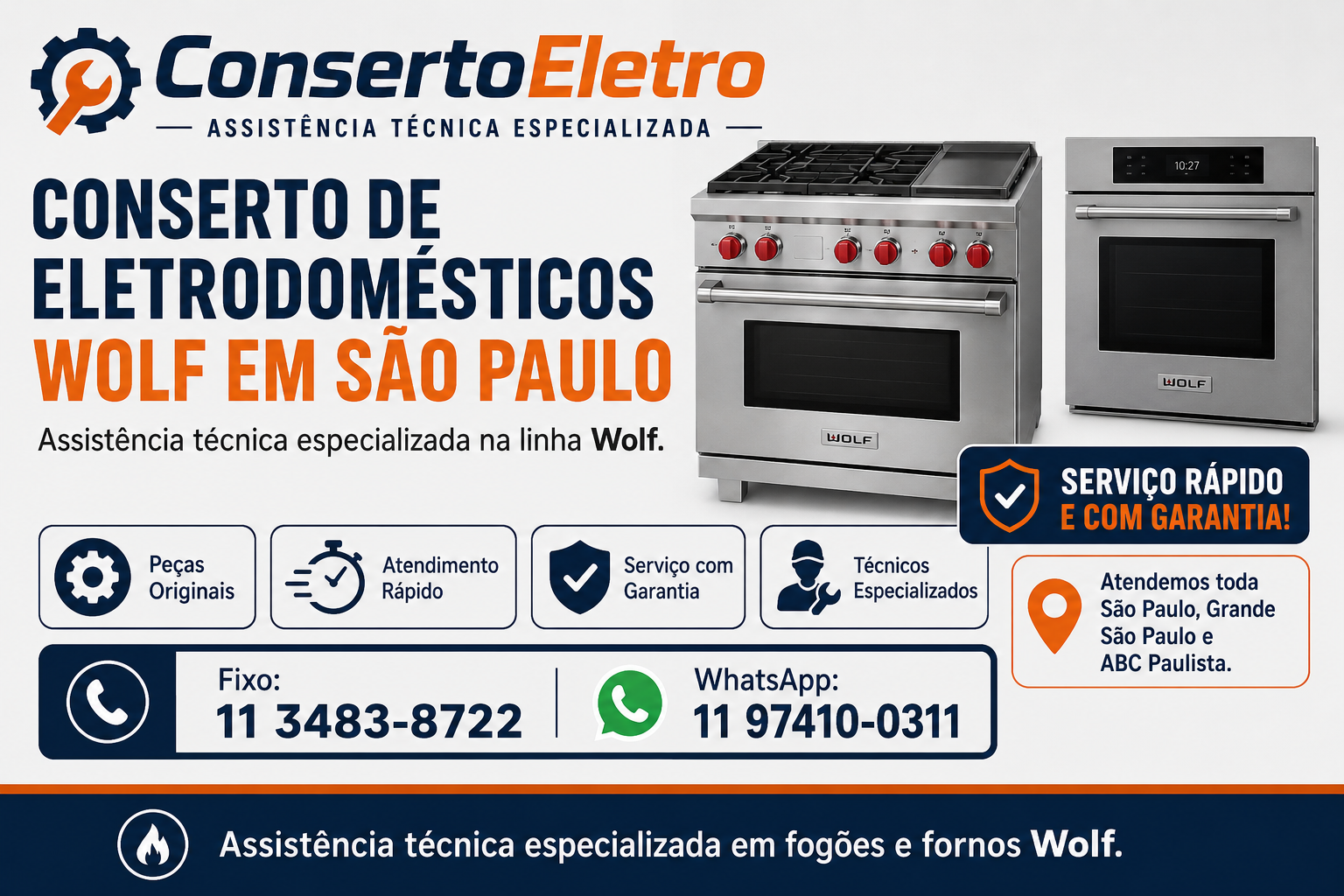 conserto de eletrodomesticos wolf em sao paulo