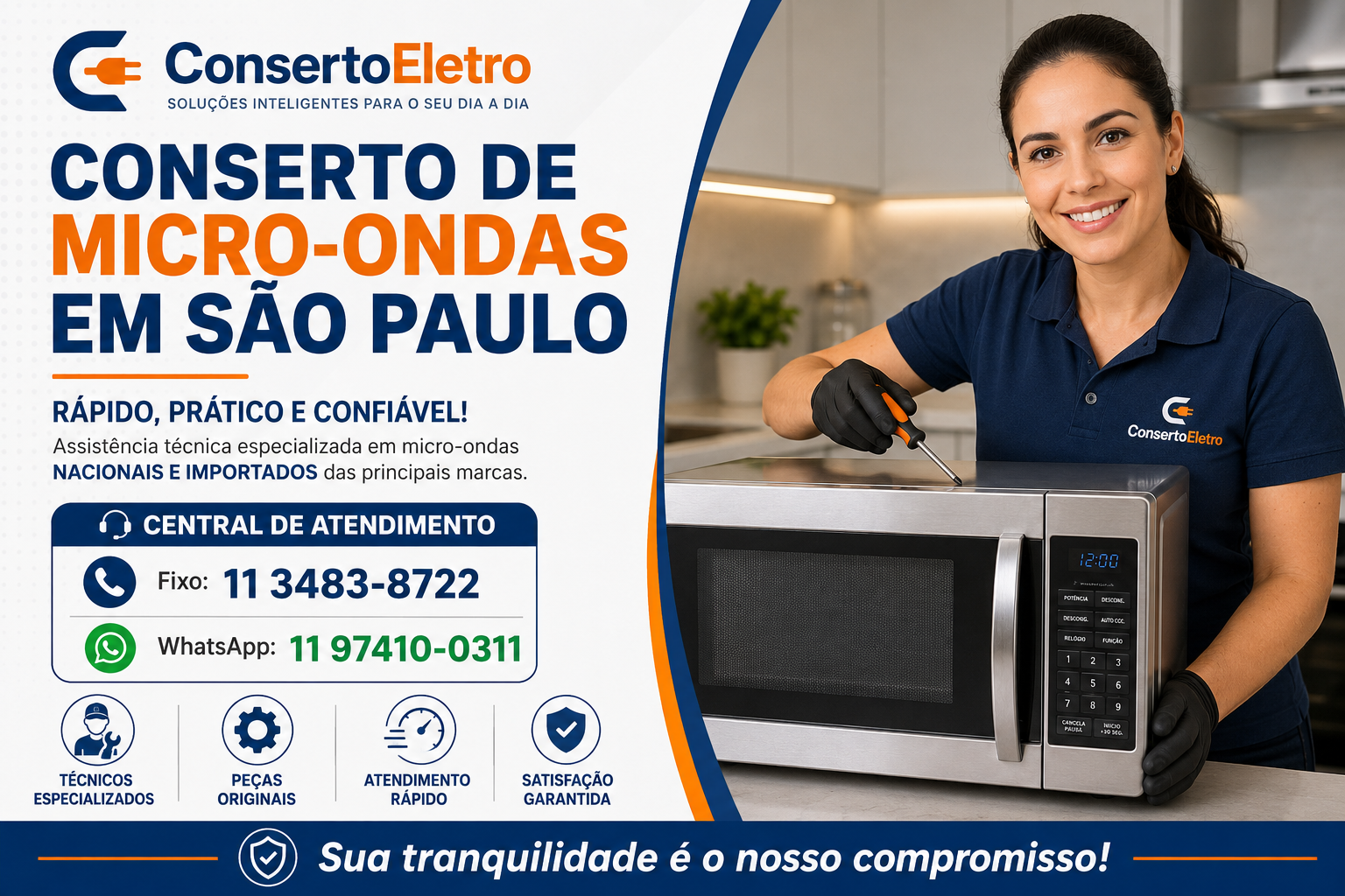 conserto de micro ondas em sao paulo